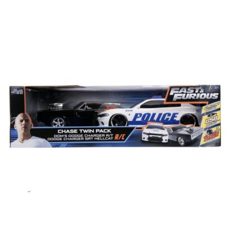 Set Masinute Fast And Furious Rc Toyota Supra&dodge Charger Srt Scara 1:16 - imagine 8